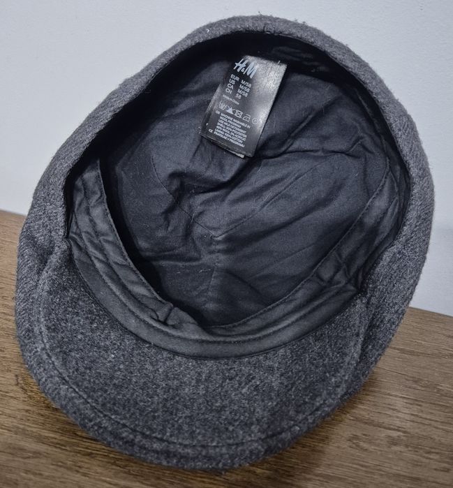 H&M roz. 58 wełniany kaszkiet super stan