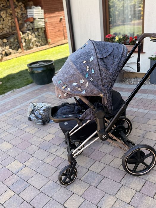 Cybex e-Priam 2w1 Rose Gold | Kolekcja Jewels of Nature | Wózek Elektryczny
