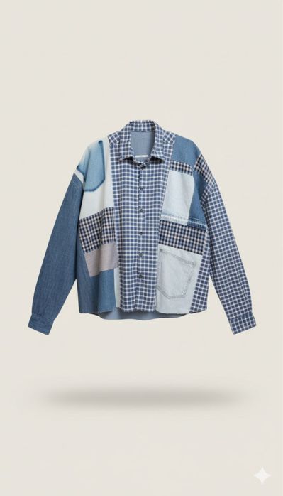 Сорочка у стилі upcycling.