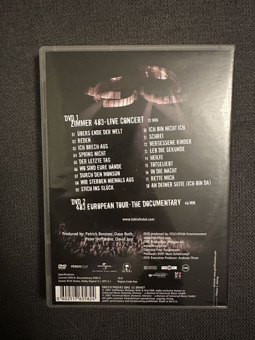 Tokio Hotel DVD Zimmer 483
