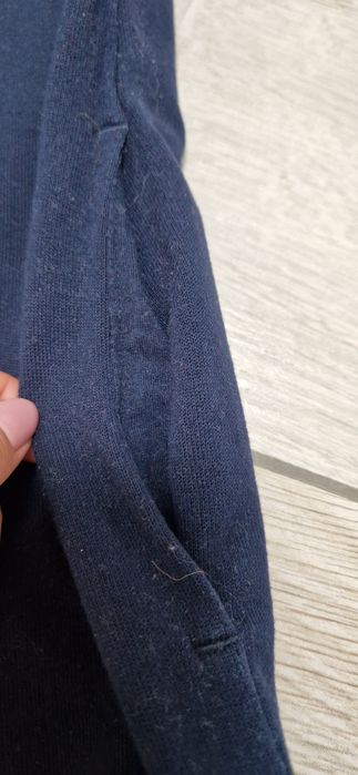 Tommy Hilfiger sukienka  dresowa z kapturem logo kieszenie
