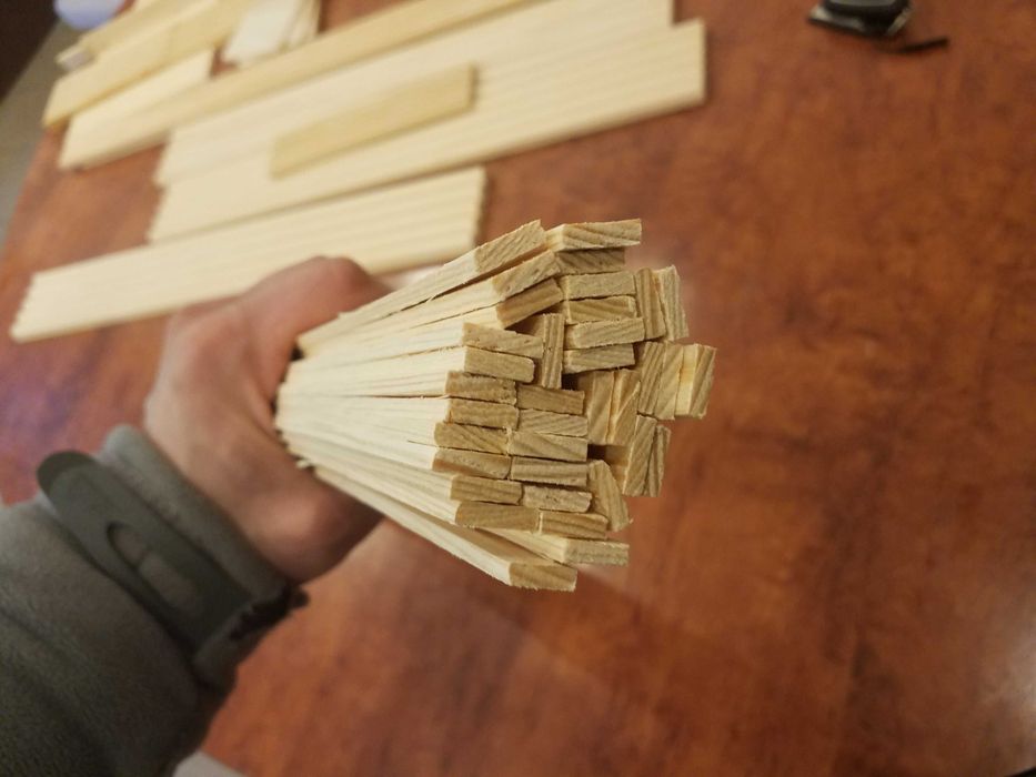 Listwa modelarska 3x10 mm drewniana listewka kantówka