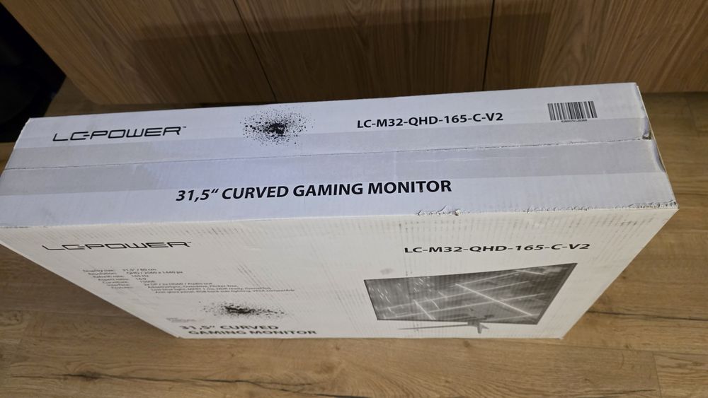 Nowy Zakrzywiony Monitor LC-Power LC-M32-QHD-165-C-V2 31,5"