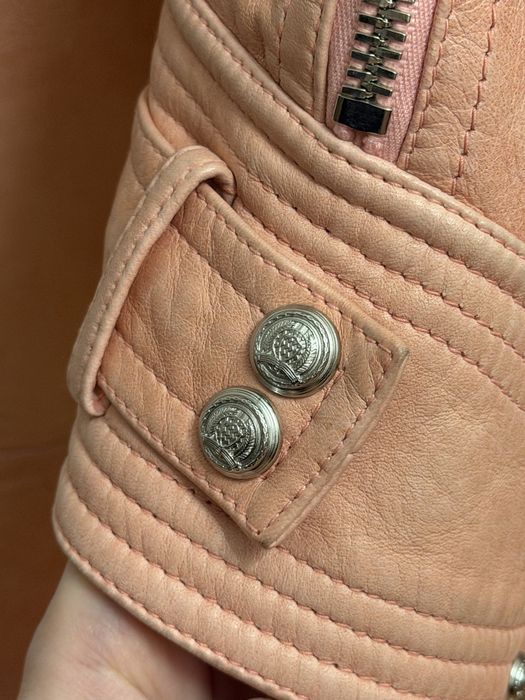 Balmain Paris шкіряна косуха, 100% lambskin