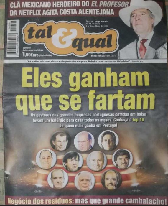8 Jornais Tal & Qual de 2022/23 e 24  NOVOS (lote 1)