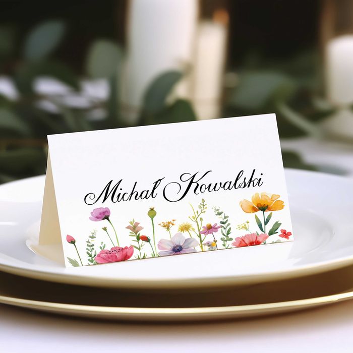 Zaproszenia ślubne, winietki, zawieszki na alkohol