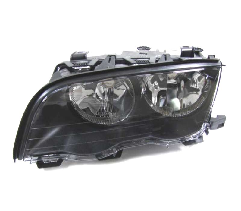 FARÓIS BMW E46 4 PORTAS 98-01 FUNDO NEGRO