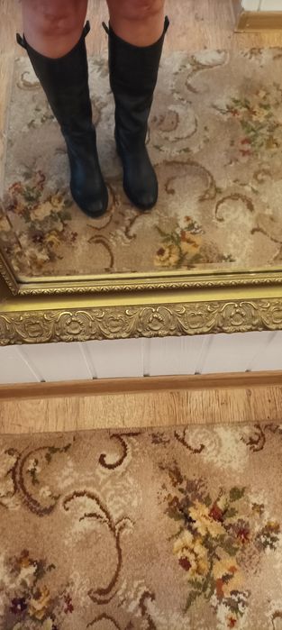 Oficerki damskie skórzane