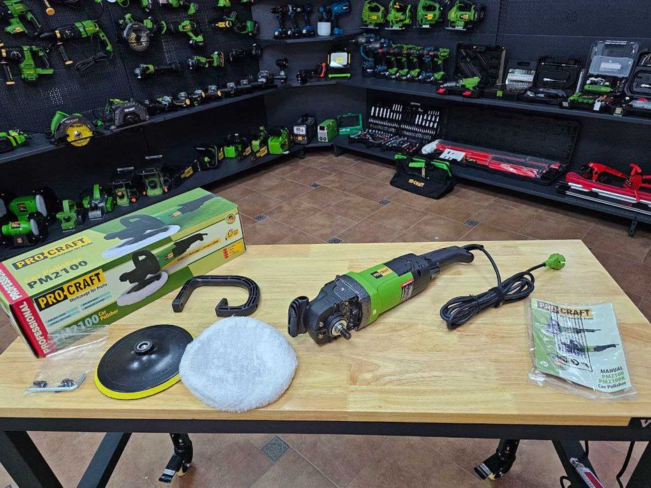 Полировальная машина ProCraft 2100Вт Стабилизация об. Шлифмашина