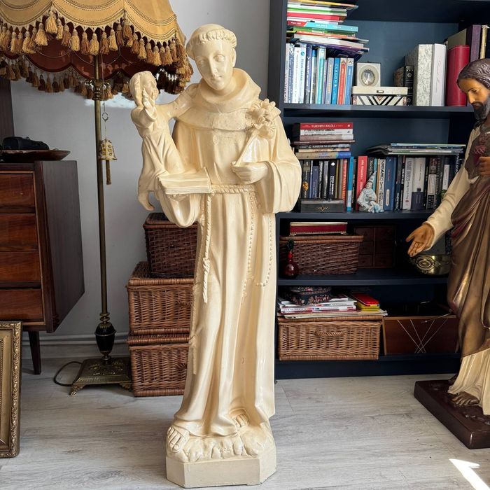 Monumentalna figura Św. Antoni Barsanti Lucca 120 cm Włochy Vintage