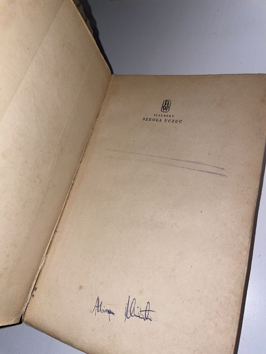 Gustaw Flaubert Szkoła uczuć 1956 wydanie 2