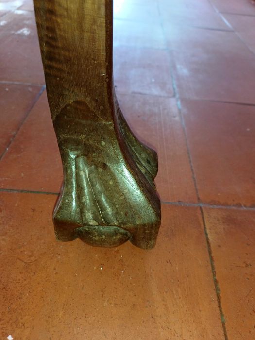 Mesa rustica em madeira maciça de carvalho