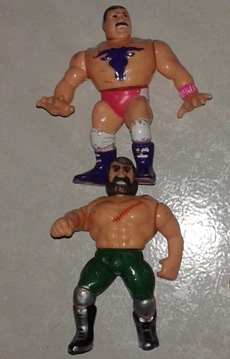 WWF Wrestking Wrestlemania  - Duas RARAS Figuras não originais Anos 80