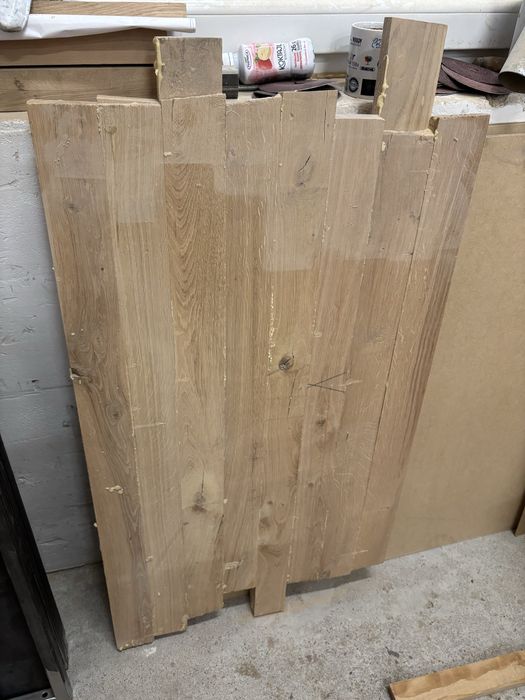 Dąb rustikal blaty stolik schody