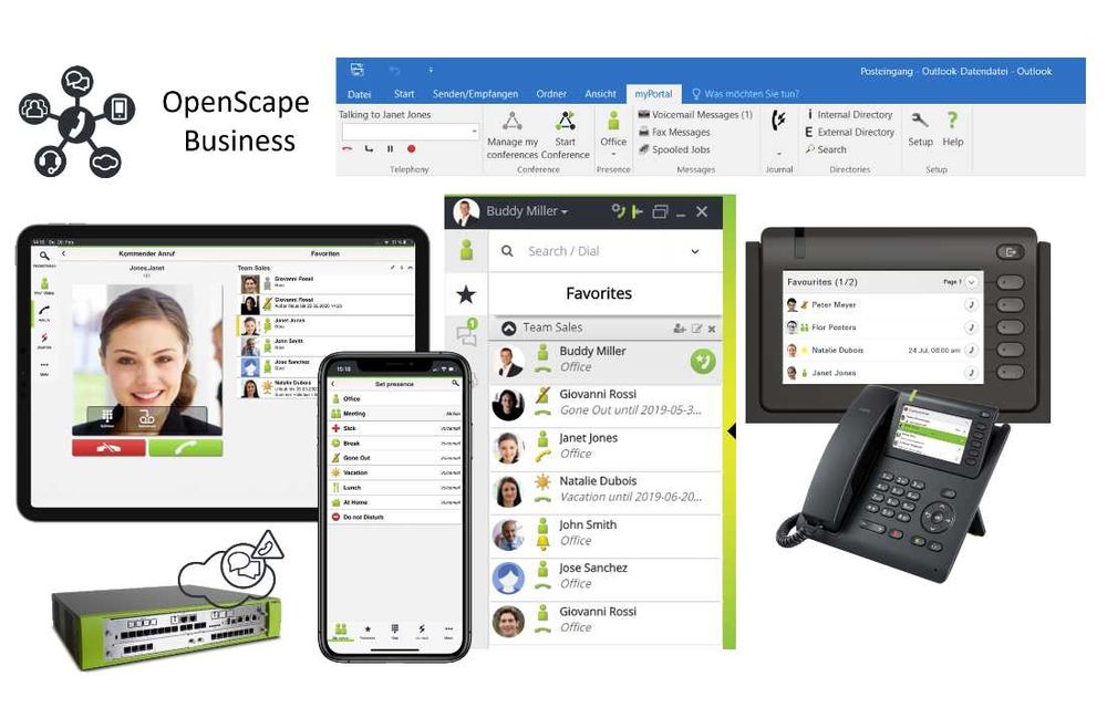 Central Telefónica Unify - OpenScape Business X3R + Telefones Gigaset