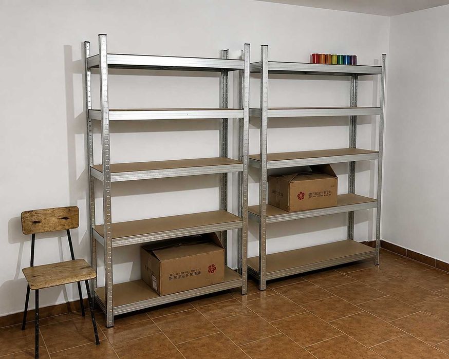 2 Regały Magazynowe Metalowe NOWE 180x90x40 Garaż Piwnica Warsztat 875kg