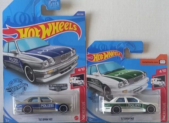 Conjunto 2 - 92 bmw m3 hot wheels
