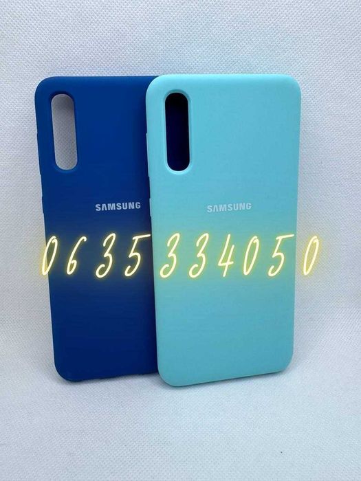 Чехол бампер для Samsung A50 A30s софт тач микрофибра Самсунг А50 А30с