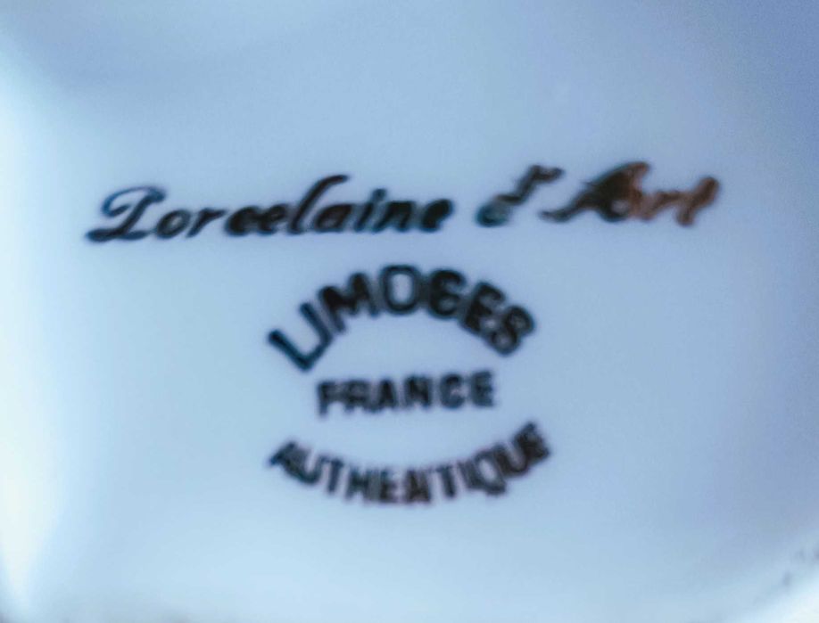 Musztardniczka porcelanowa Francja Limoges