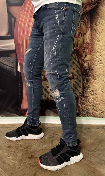 Джинси ZARA Man Ripped Skinny
