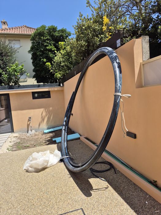 Tubo PEAD 90 mm novo