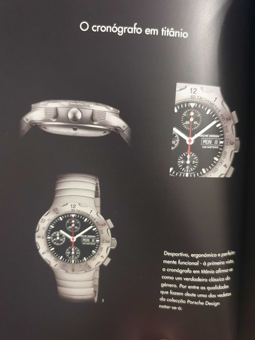 Porsche Design - Catálogo / Livro Oficial de Relógios - Ano 2000