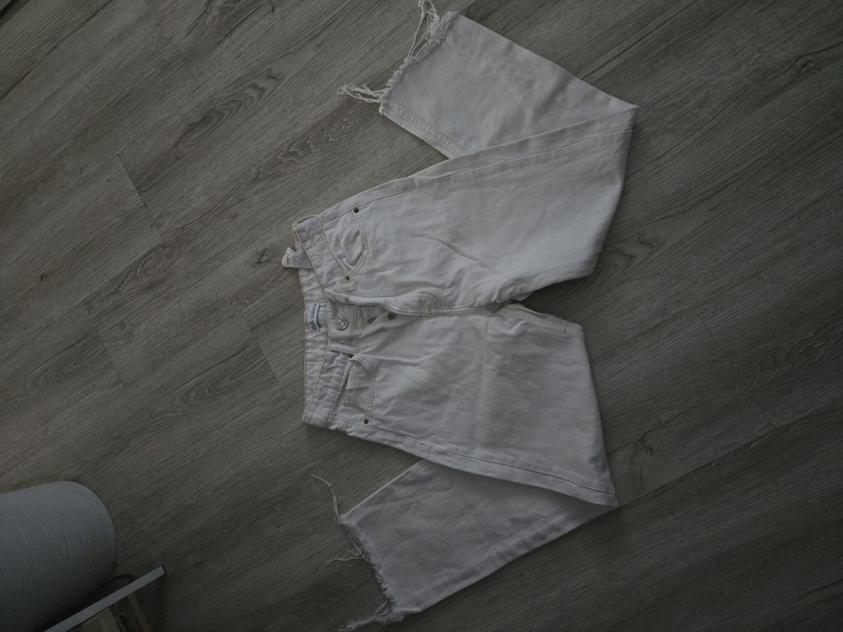 Białe spodnie ZARA 36