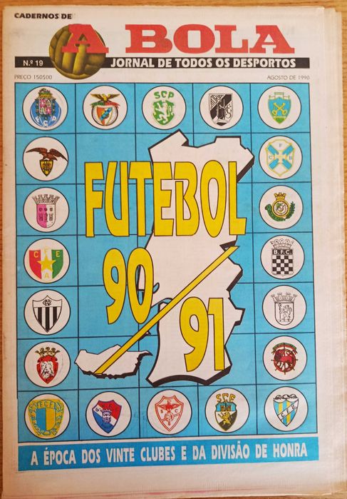 Cadernos de A Bola nº 19 - Época 90-91