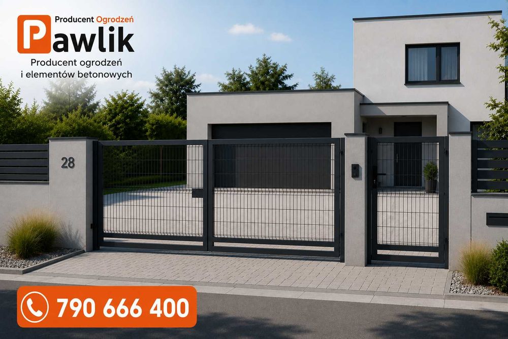 BRAMY | gotowe pod automat | PAWLIK ogrodzenia