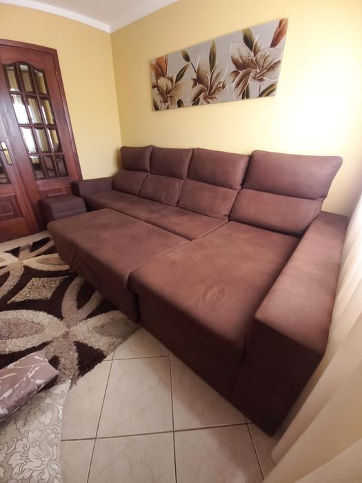 Sofá-Cama Chaise Longue Quatro Lugares