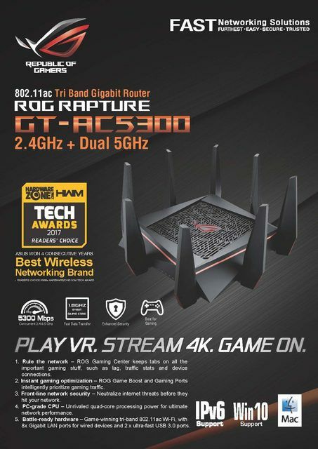 Router / Roteador Asus GT RT AC 5300 2,4 Ghz / 5Ghz - TP Link - Ubifi