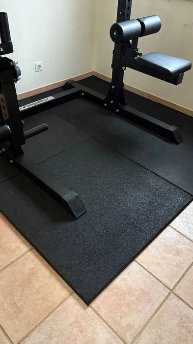 Chão de borracha para ginásio 2x2m