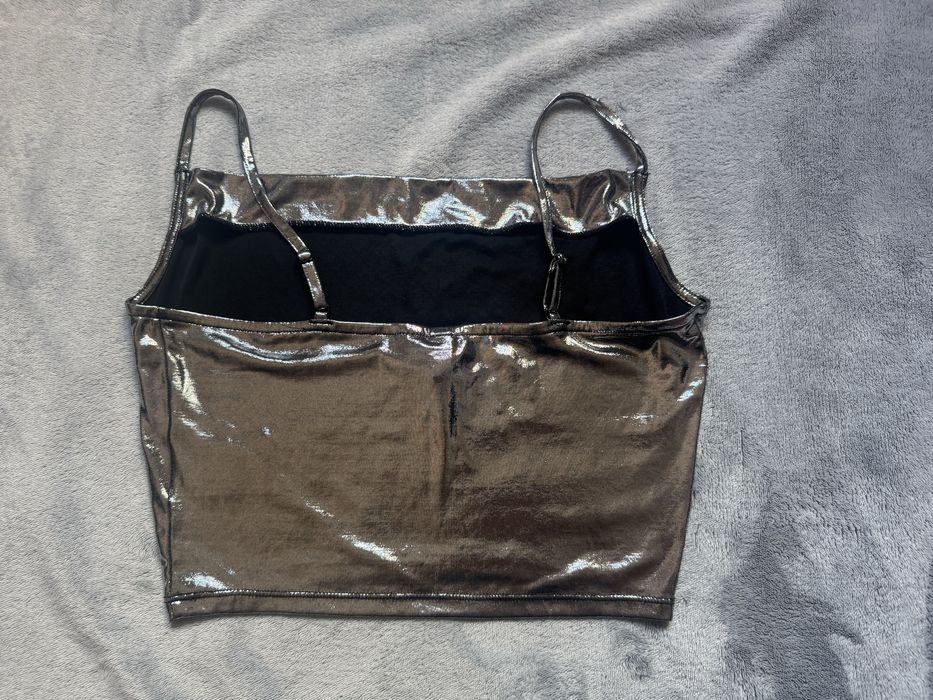 Metaliczna koszulka H&M