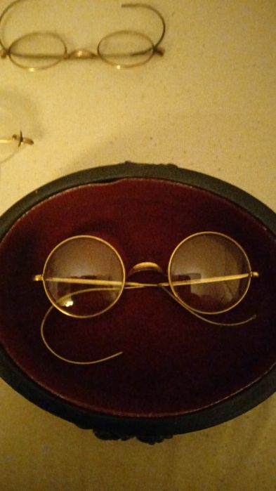 Okulary korekcyjne kolekcjonerskie pozłacane 2.modele