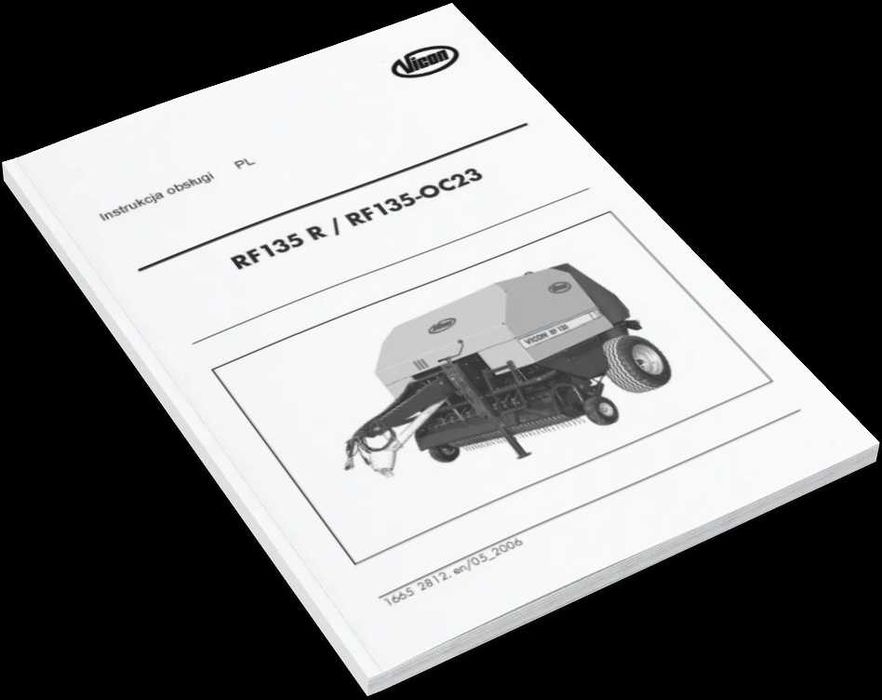 Vicon Instrukcja Kverneland RF 135 // 121, 125, 122