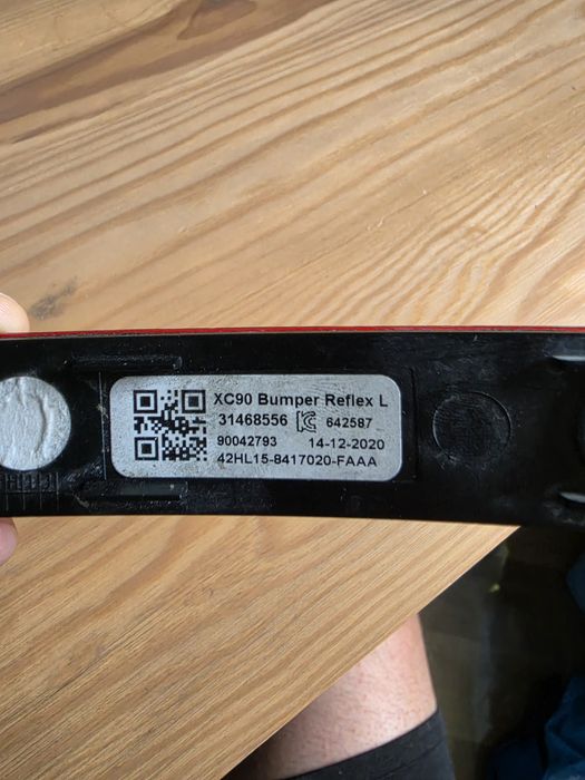 Odblask tył oem 31468556