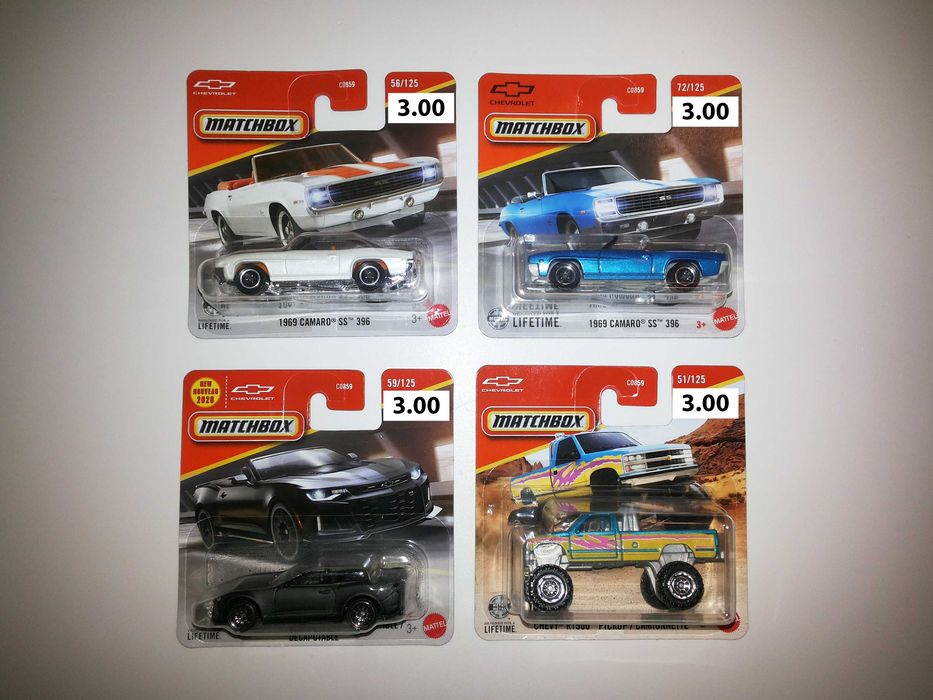 Chevy Camaro Corvette - Carros da Marca Matchbox e Hot Wheels escala 1/64