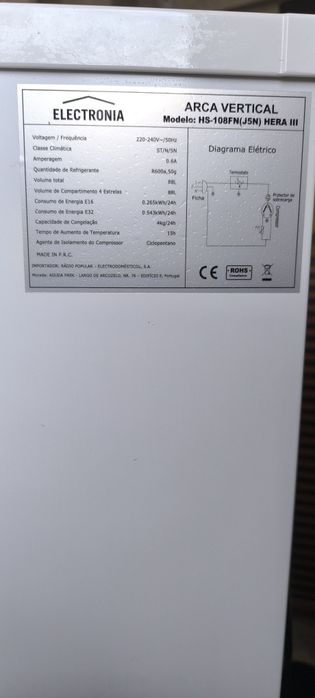 Arca vertical Electronia 3 Gavetas