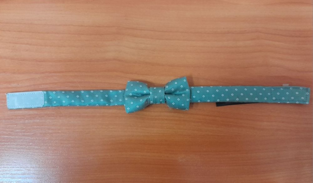 Бабочка, метелик на сорочку, смарагдово в горошок