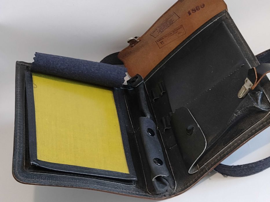 PRL - MO Raportówka Skórzana Sygnowana