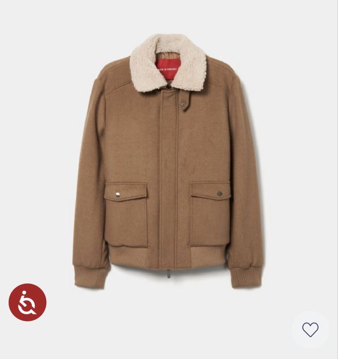 Jaqueta com lã Lion of Porches