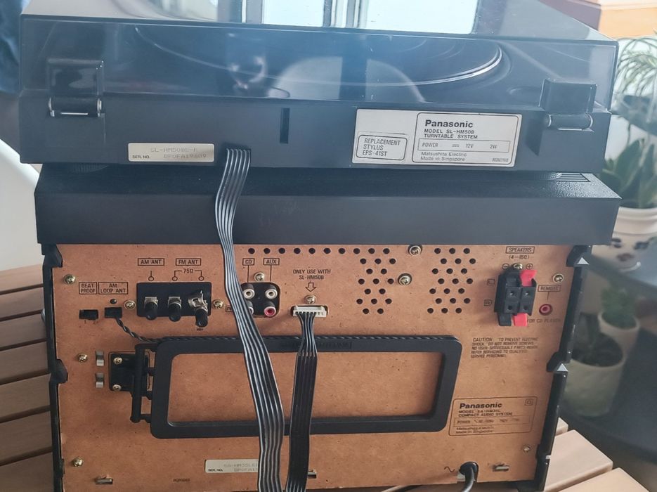 Aparelhagem Clássica Panasonic SA-HM35L COMPLETA (C/ Vinil, Duo Casset