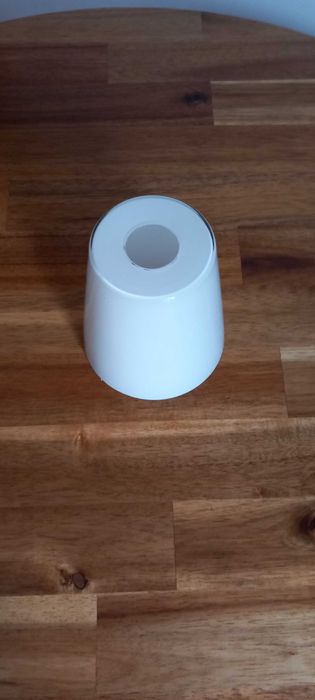 Candeeiro de Teto Abajour de Vidro Branco