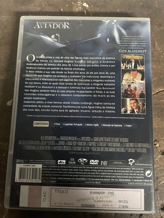 DVD O Aviador - Leonardo DiCaprio