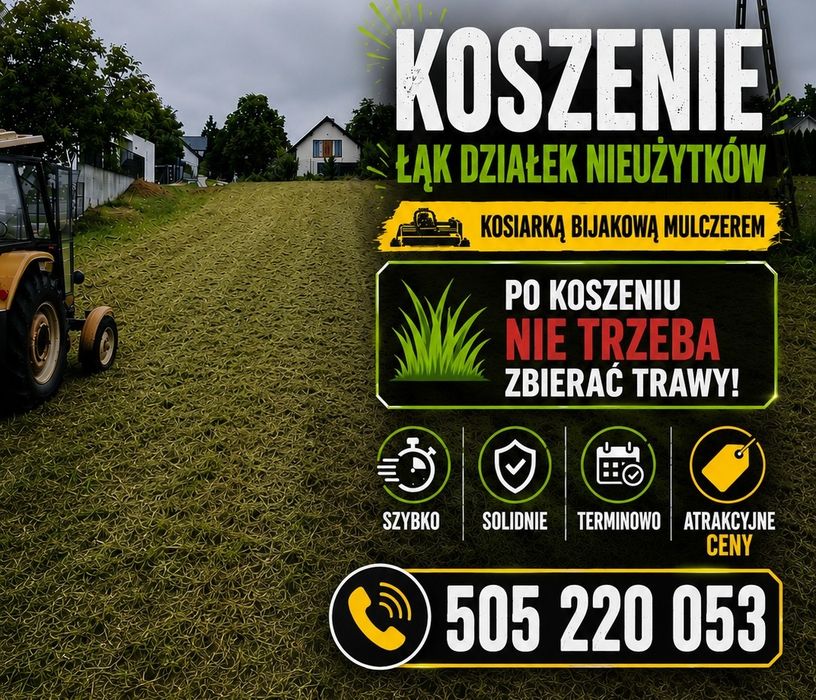 Uslugi koszenia traw