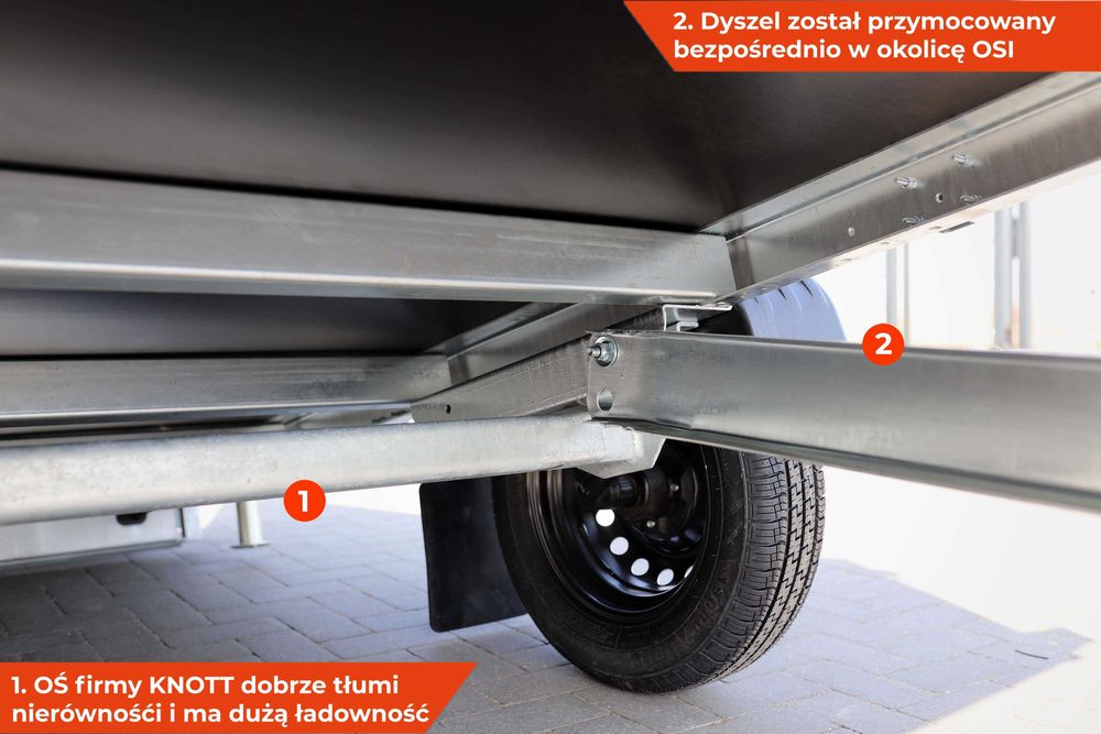 Przyczepa towarowa 265SU XL przyczepka zasław XL 265 x 147 QUADA quady