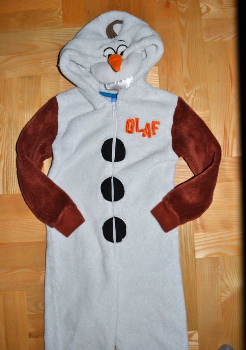 Bałwanek Bałwan Olaf  strój przebranie piżama 6/7  Lat_ 116/122 cm