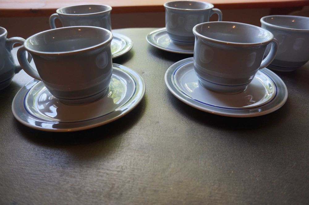 Pruszków serwis do kawy herbaty porcelit lata 70 PRL