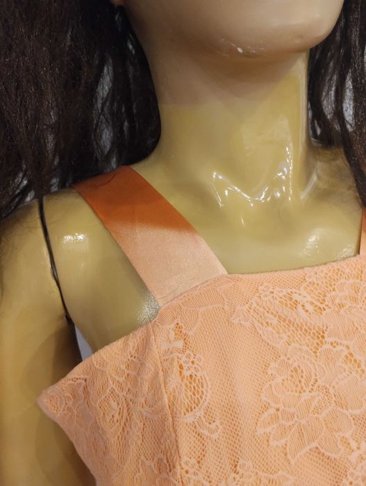 Piękna morelowa sukienka tiulowa 2 XS musthave