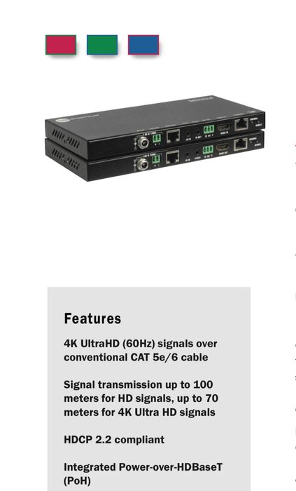 cat 5|6 - Extender - Transmitter/Receiver video RGB SPECTRUM64284487332354120